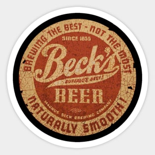 Becks Beer vintage Sticker